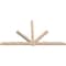 Ekena Millwork Kennewick Smooth Timber Gable Bracket, Douglas Fir, 96"W x 52"H x 3 1/2"D x 3 1/2"F, 13/12 Pitch GBW096X52X0404KEN00SDF - alternate 5